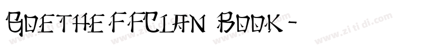 GoetheFFClan Book字体转换